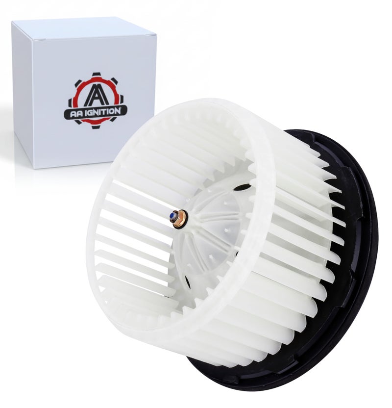 AA Ignition AC Blower Motor with Fan - Replaces 700191, 75748, 89019320, 89019301 - Compatible with Chevy, GMC & Cadilalc Vehicles - Silverado, Suburban, Avalanche, Sierra, Yukon, Yukon XL 1500, 2500 - Image 1